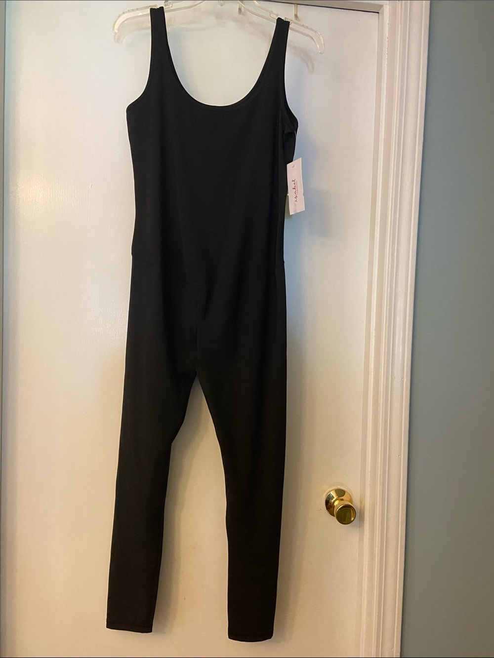 Ingrid & Isabel Black Sleeveless Scoop-Neck Stretch Jumpsuit